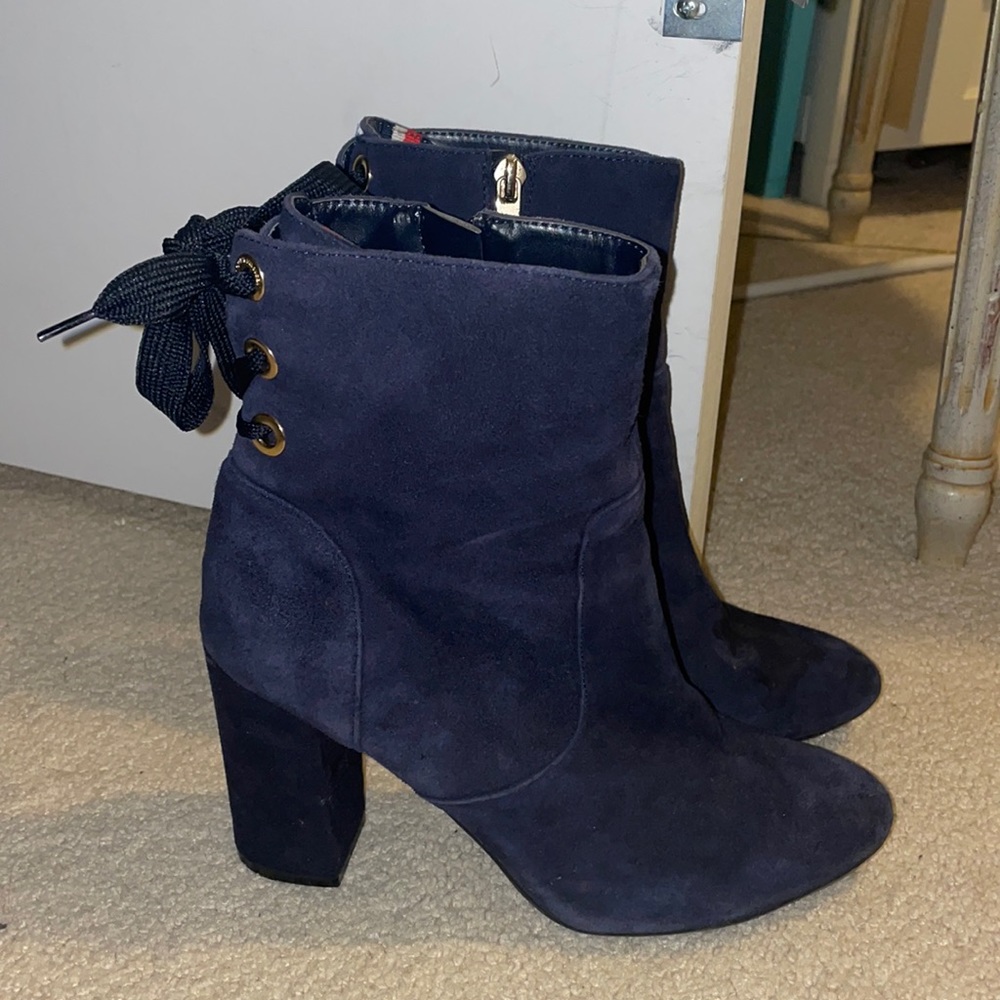 Stylish Tommy Hilfiger lace tie booties